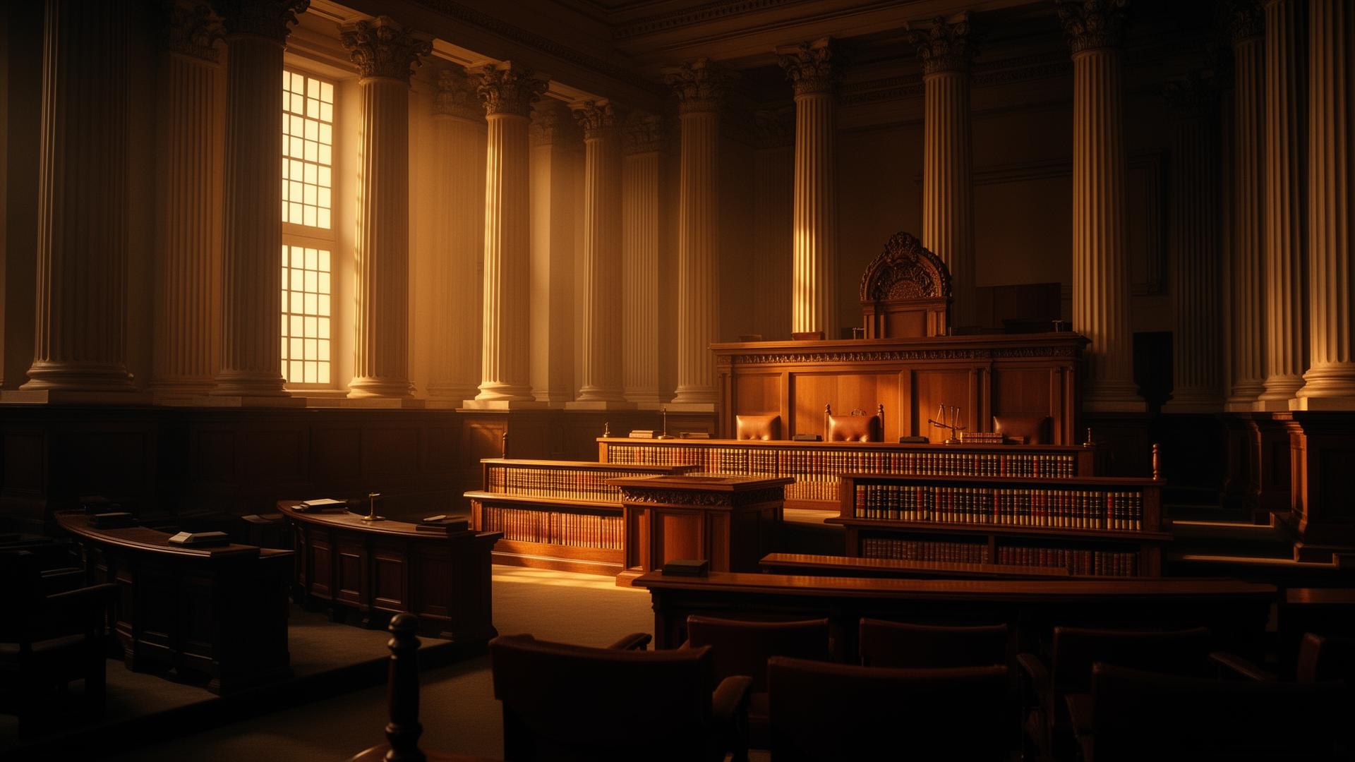 Indian courtroom interior